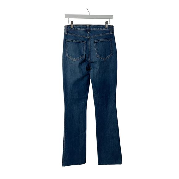 L'AGENCE JEANS WOMENS SIZE 29 RUTH HIGH RISE STRAIGHT RAW HEM STOCKTON BLUE NEW - Picture 6 of 14